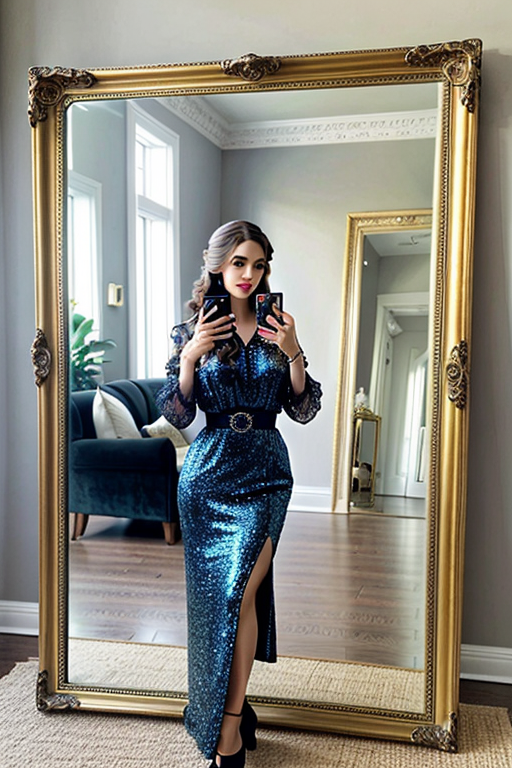 mirror photo poses girl